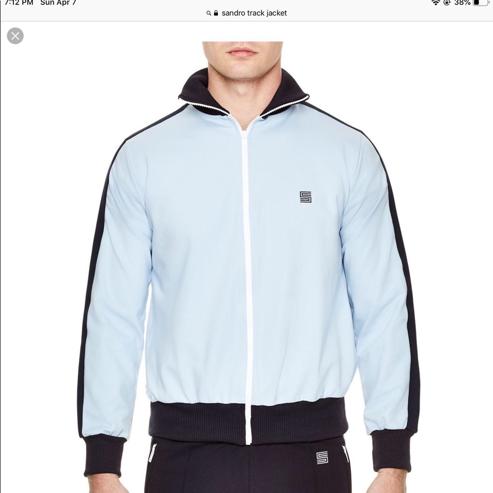 Sandro Paris Men’s Track Jacket Large